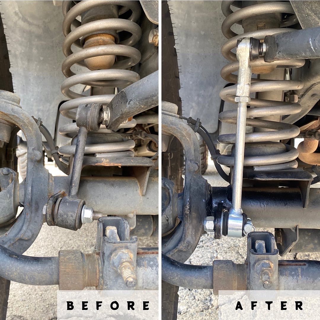 「ジープ JKラングラー」足廻り修理・スタビリンクロッド交換 MarShall