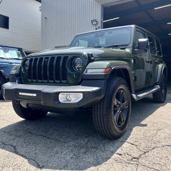 「ジープ ラングラー アンリミテッドサハラ」ホイール塗装／前後ドラレコ取付／ボディコーティング施工