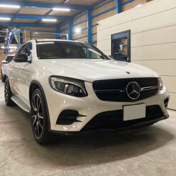 「メルセデス AMG GLC43」ボディガラスコーティング施工／ホイールリペアetc
