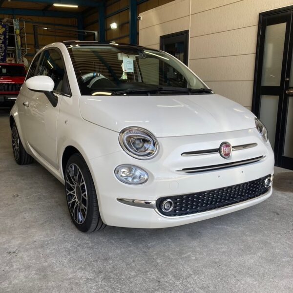 「フィアット 500」ボディガラスコーティング施工