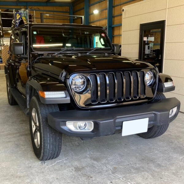 「ジープ JL ラングラー」フロントロアコントロールアーム＆フォグハーネスカバー交換