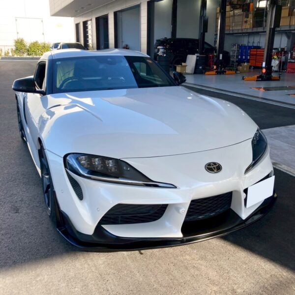 「 GR スープラ」ダウンパイプ取付／フロントバンパースムージング