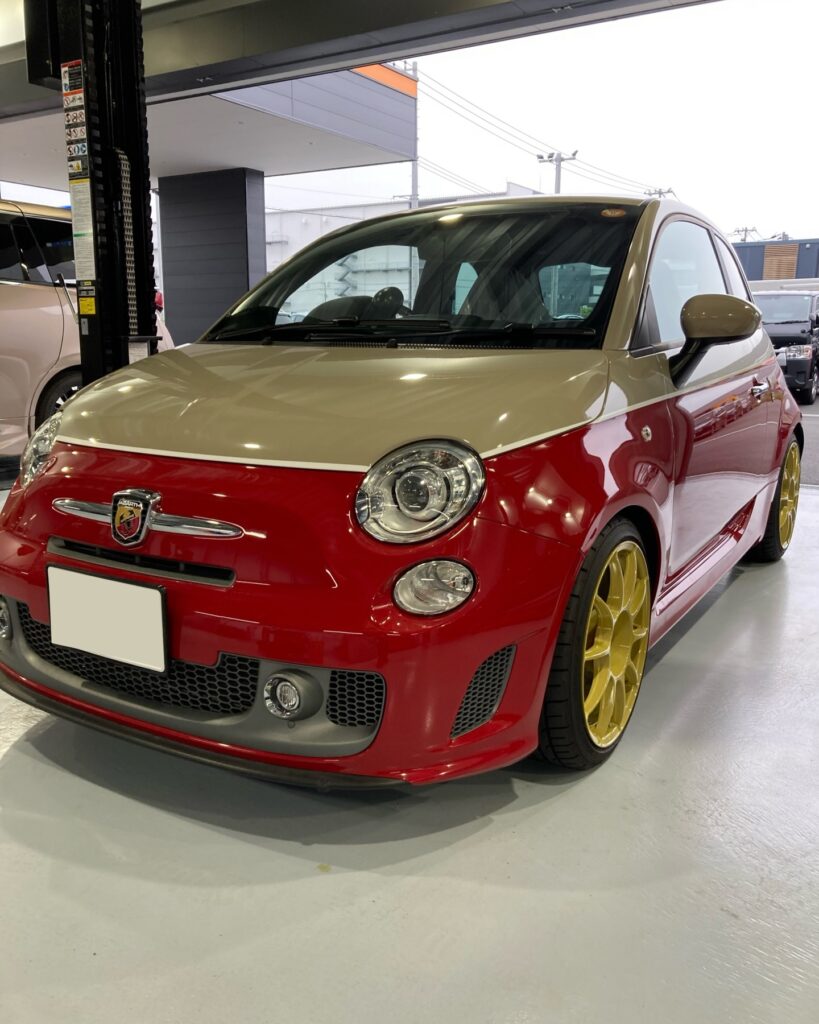 「アバルト 595」ダウンサス取付