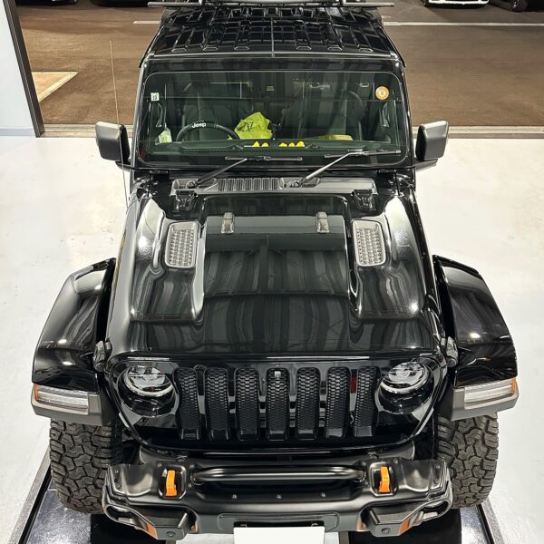 「ジープ JL ラングラー」フロント周り細部パーツ塗装