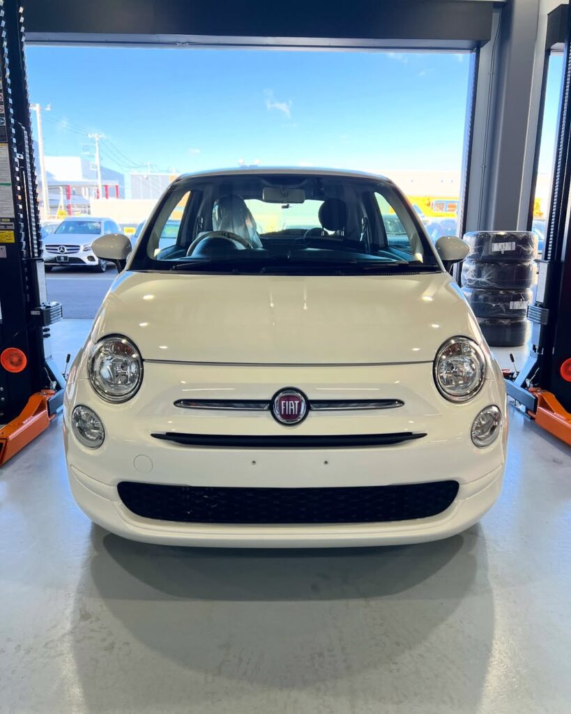 「フィアット 500」ボディガラスコーティング施工